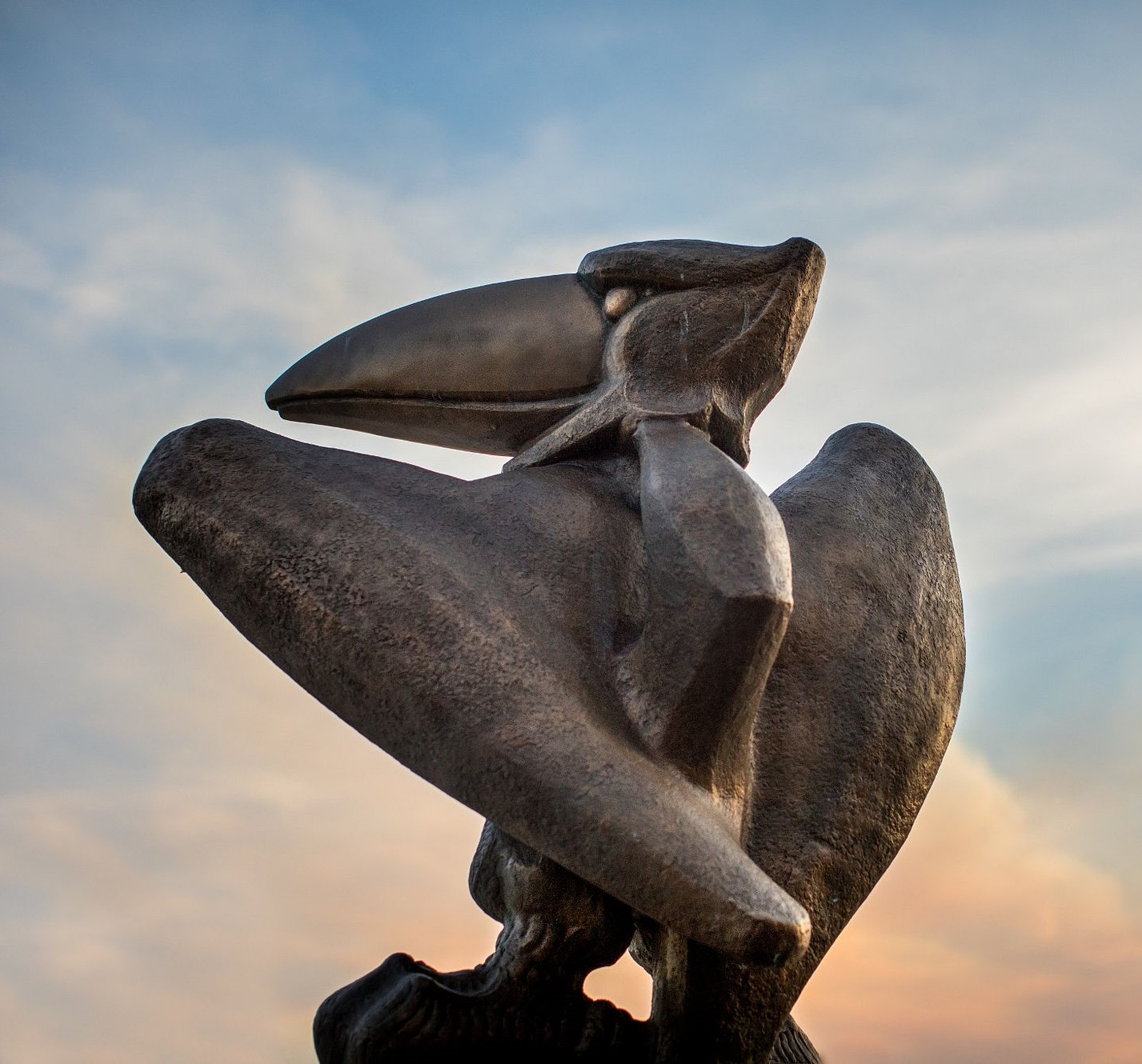 Bronze Jayhawk Statue